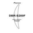 PIONEER DBR-S200F Instrukcja Obsługi