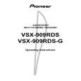 PIONEER VSX-909RDS(-G) Instrukcja Obsługi