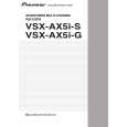PIONEER VSXAX5IS Instrukcja Obsługi