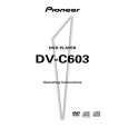 PIONEER DV-C603/KUXQ/CA Instrukcja Obsługi