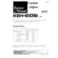 PIONEER KEH-6101B Instrukcja Serwisowa