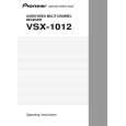 PIONEER VSX-1012-K/KUXJICA Instrukcja Obsługi