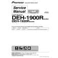 PIONEER DEH-1900R/XS/EW5 Instrukcja Serwisowa