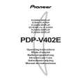 PIONEER PDPV402 Instrukcja Obsługi