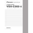 PIONEER VSX-C502-S/SAXU Instrukcja Obsługi