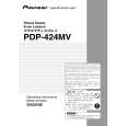 PIONEER PDP-424MV/LUC Instrukcja Obsługi