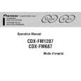 PIONEER CDX-FM687 Instrukcja Obsługi