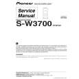 PIONEER S-W3700 Instrukcja Serwisowa