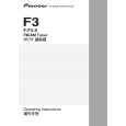 PIONEER F-F3-S/RLFPWXCN Instrukcja Obsługi