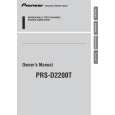 PIONEER PRS-D2200T/XS/ES Instrukcja Obsługi