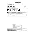 PIONEER PD-F1004 Instrukcja Serwisowa