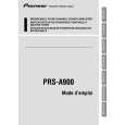 PIONEER PRS-A900/XS/EW5 Instrukcja Obsługi