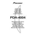 PIONEER PDA-4004 Instrukcja Obsługi