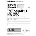 PIONEER PDP-504PU/TUCK Instrukcja Serwisowa