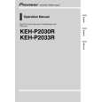 PIONEER KEH-P2030R/XM/EW Instrukcja Obsługi
