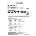PIONEER CDX-P22 Instrukcja Serwisowa