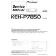 PIONEER KEHP7850 Instrukcja Serwisowa