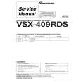 PIONEER VSX-409RDS/MVXJI Instrukcja Serwisowa