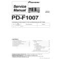 PIONEER PD-F1007/KU Instrukcja Serwisowa