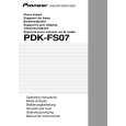 PIONEER PDK-FS07 Instrukcja Obsługi