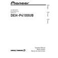 PIONEER DEH-P4100UB/XS/UC Instrukcja Obsługi
