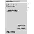 PIONEER DEH-P790BT/XN/UC Instrukcja Obsługi