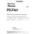 PIONEER PD-F407/RDXJ Instrukcja Serwisowa