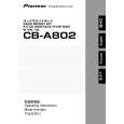 PIONEER CB-A802/XJ/WL5 Instrukcja Obsługi