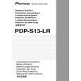 PIONEER PDP-S13-LR Instrukcja Obsługi