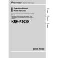 PIONEER KEH-P2030/XM/UC Instrukcja Obsługi
