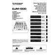 PIONEER DJM-500 Instrukcja Obsługi