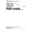 PIONEER PDP-S40S/XTW/E5 Instrukcja Serwisowa
