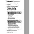 PIONEER VSX-518-S/KUCXJ Instrukcja Obsługi