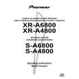 PIONEER S-A4800 Instrukcja Obsługi