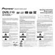 PIONEER DVR-110 Instrukcja Obsługi