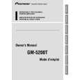 PIONEER GM5200T Instrukcja Obsługi
