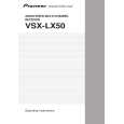 PIONEER VSX-LX50/SFXJ Instrukcja Obsługi