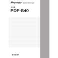 PIONEER PDP-S40/XTW/CN5 Instrukcja Obsługi