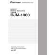 PIONEER DJM-1000/RLTXJ Instrukcja Obsługi