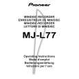 PIONEER MJ-L77/MYXK Instrukcja Obsługi