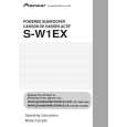 PIONEER S-W1EX/KUCXTW1 Instrukcja Obsługi