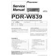 PIONEER PDR-W839/WVXJ Instrukcja Serwisowa