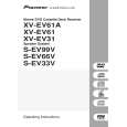 PIONEER XV-EV61A/DDXJ/RB Instrukcja Obsługi