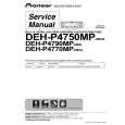 PIONEER DEH-P4750MP Instrukcja Serwisowa
