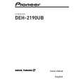 PIONEER DEH-2190UB/XN/ID Instrukcja Obsługi