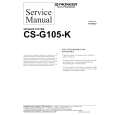 PIONEER CS-G105-K Instrukcja Serwisowa