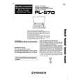 PIONEER PL-570 Instrukcja Obsługi