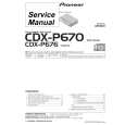 PIONEER CDX-P670/XN/ES Instrukcja Serwisowa