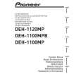 PIONEER DEH-1100MPB/XN/EW5 Instrukcja Obsługi