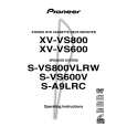 PIONEER XV-VS800/DDXJRA Instrukcja Obsługi